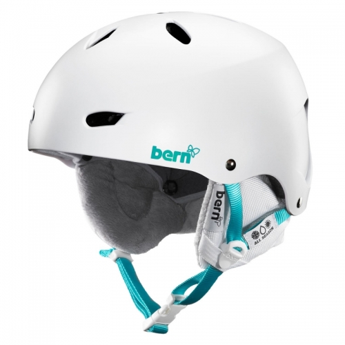 Dívčí snowboardová helma Bern Brighton gloss white - VÝPRODEJ