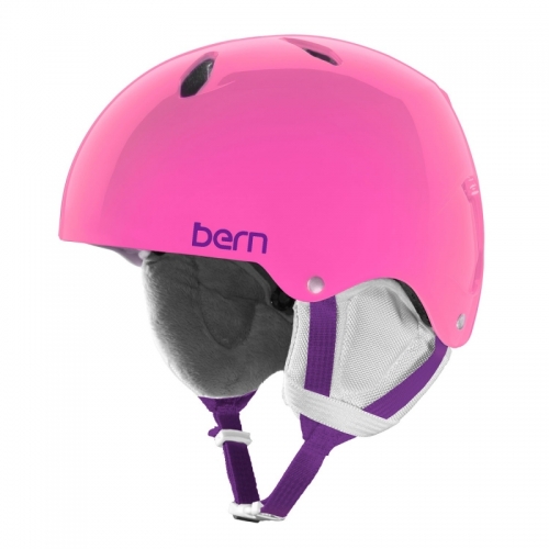 Dívčí lyžařská a snowboardová helma Bern Diabla translucent pink / růžová - AKCE