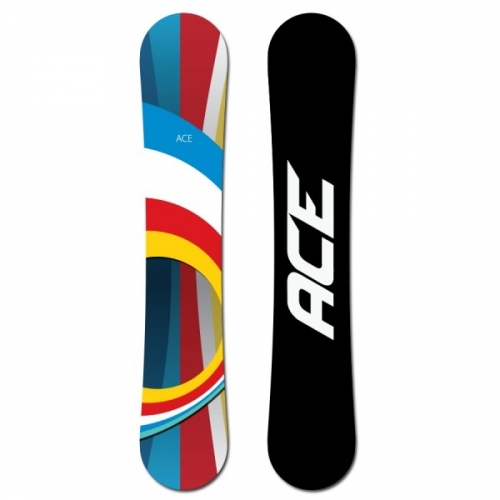 Snowboard komplet Ace B52 red/white - VÝPRODEJ