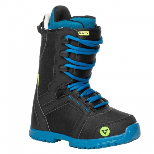 Chlapecké snowboardové boty Gravity Micro black, snb obuv černo-modrá - VÝPRODEJ