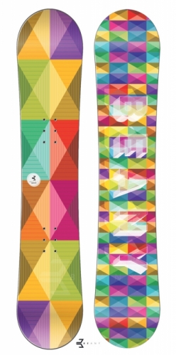 Holčičí snowboardový komplet Beany Spectre, barevné snowboardy pro dívky - VÝPRODEJ