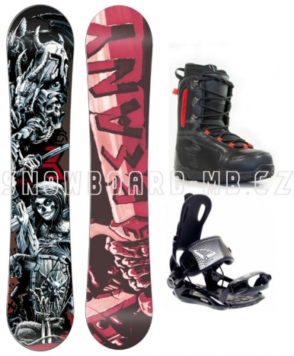 Snowboardový komplet s botami Beany Hell pro juniory i dospělé - VÝPRODEJ