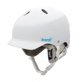 Dámská snowboardová a ski helma Bern Lenox gloss white - VÝPRODEJ