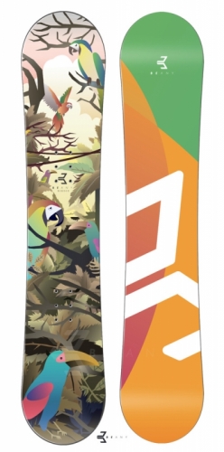 Juniorský dívčí snowboardový komplet Beany Birdie s motivem papoušků - VÝPRODEJ