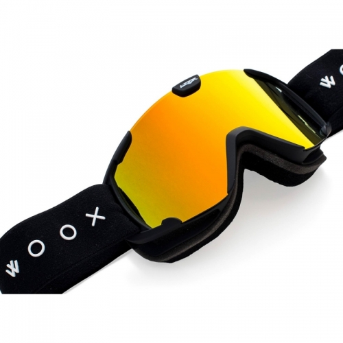 Snowboardové a lyžařské brýle Woox Opticus Pusilli s oranžovým zrcadlovým sklem