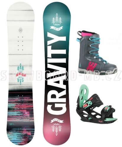 Juniorský dívčí snb komplet Gravity Fairy s botami Westige Ema grey/pink 36, 37 - VÝPRODEJ