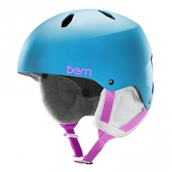 Snowboardová dívčí helma Bern Team Diabla Satin Cyan Blue