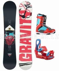 Dětský snowboard komplet pro kluky, chlapce, juniorský snowboardový set Gravity