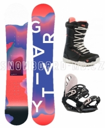 Dětský snowboardový komplet pro dívky Gravity Fairy s většími botami 