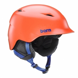 Chlapecká snowboardová a lyžařská helma Bern Camino satin orange