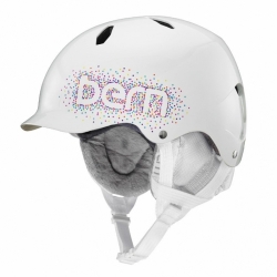 Dámská a dívčí snowboardová helma Bern Bandita gloss white confetti