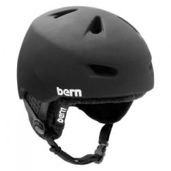 Zateplená snowboardová helma Bern Brentwood Audio Zipmold Knit