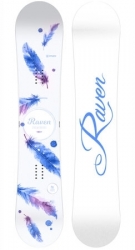 Dámský snowboard Raven Mia white / bílý s modrými pírky