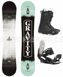 Snowboardový komplet Gravity Adventure 2021/22 s botami s kolečkem Atop