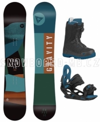 Dětský a junior snowboardový set Gravity Empatic Jr s botami s Atop kolečkem