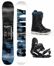 Pánský snowboard komplet Gravity Silent 2022/23 boty s utahováním kolečkem Atop