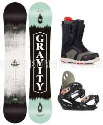 Pánský snowboard komplet Gravity Adventure (rychloutahovací boty s kolečkem)