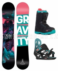 Dívčí snowboardový komplet Gravity Thunder Jr 2022/23 boty s kolečkem Atop