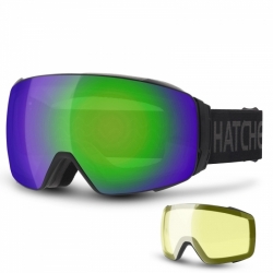 Brýle Hatchey snipe black/full revo green