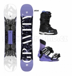 Dámský snb omplet Gravity Trinity s botami se 2 kolečky na utahování