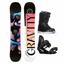 Dámský snowboard komplet Gravity Thunder 2023/24 boty s kolečkem